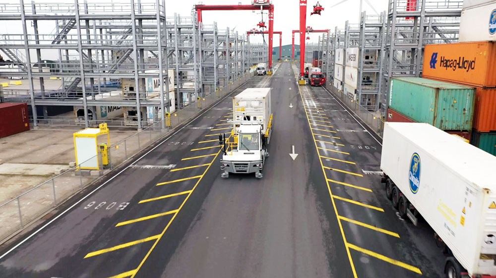 Terberg autonomous terminal tractor successfully tested in mixed traffic terminal operations in Vlissingen